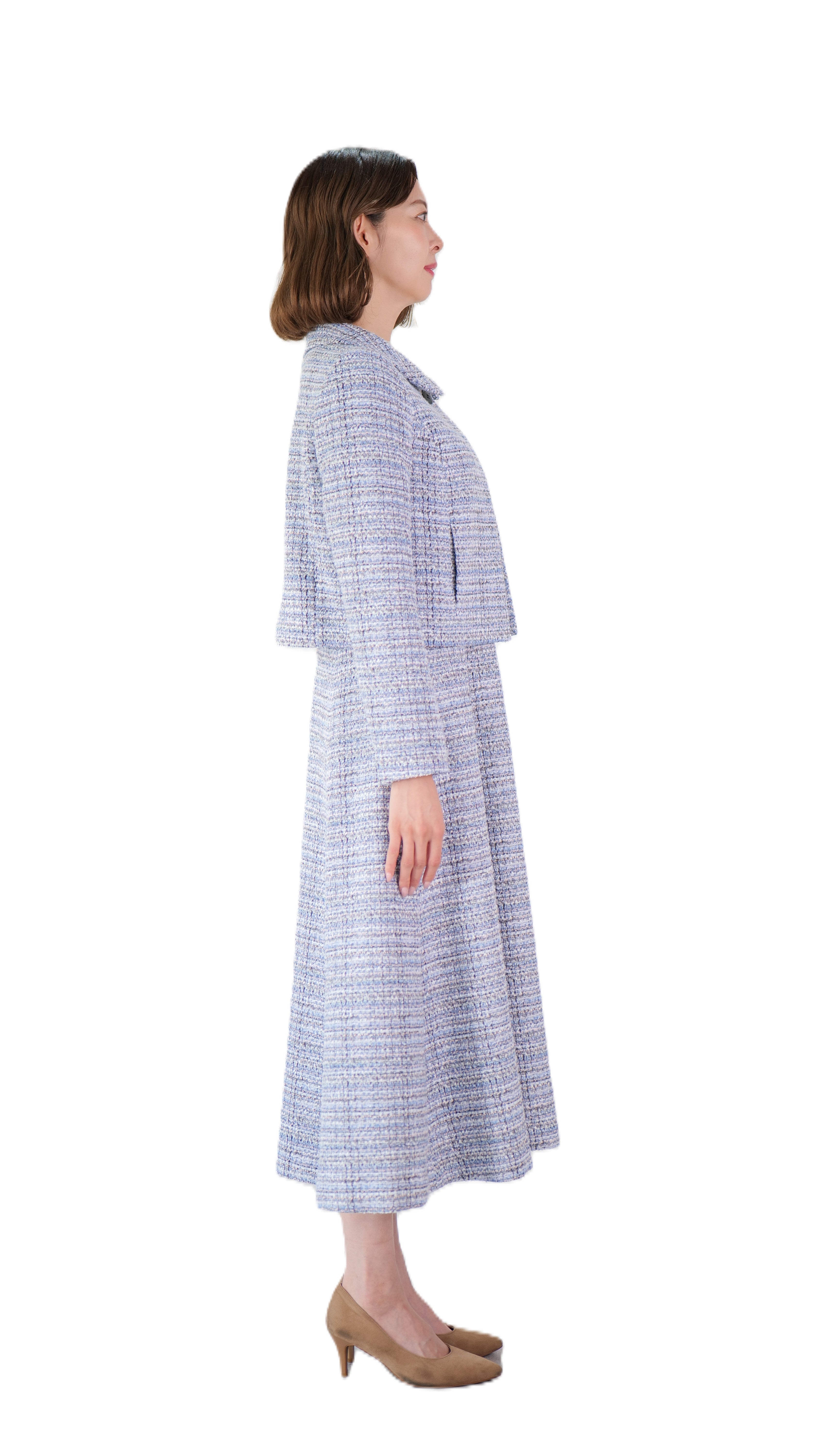 53-504 ショールカラーツィードジャケット – FABRICE